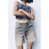 Zara Women's TRF Loose Fit Denim Mid-Rise Shorts