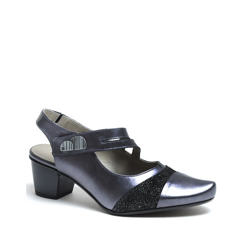 Dorking Triana Combo de piel/gamuza con tacón negro para mujer