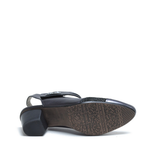 Dorking Triana Combo de piel/gamuza con tacón negro para mujer