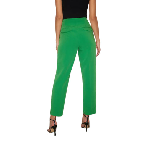 Dynamite Kendall Slim Pants with Side Zip, Juniper Green