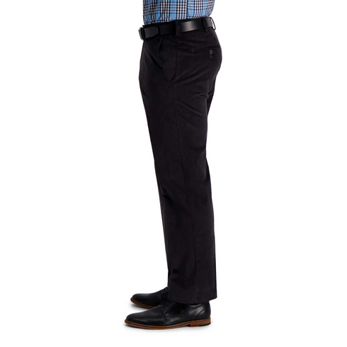 Haggar Pantalon en velours côtelé stretch pour homme Coupe classique