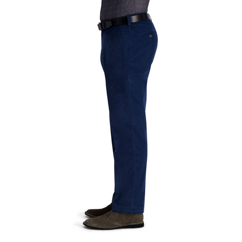 Haggar Pantalon en velours côtelé stretch pour homme Coupe classique