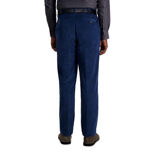 Haggar Pantalon en velours côtelé stretch pour homme Coupe classique
