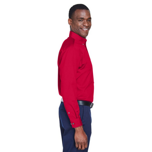 Harriton M610 Men's Easy Blend Long-Sleeve Twill Shirt | Sale