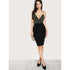 SHEIN Solid Black Pencil Skirt