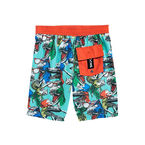 Skechers Surf Little Boy's Dino-Print Swim Trunk | Size 10/12 - MGworld