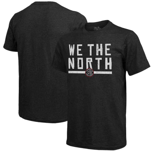 Camiseta Tri-Blend con eslogan de la ciudad natal Majestic Threads de los Toronto Raptors - Negro | S