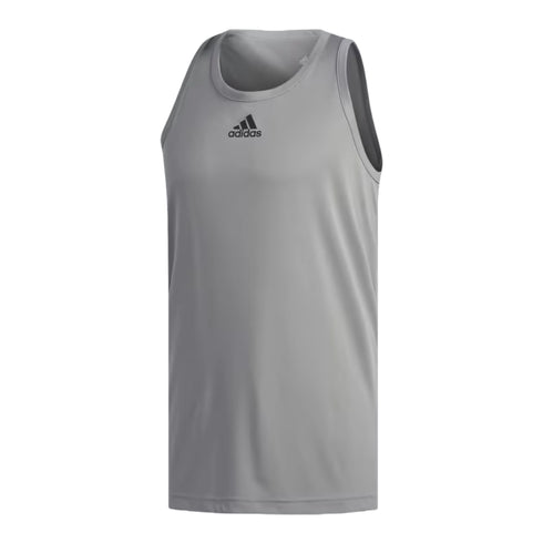 Adidas Men's 3G Basketball Heathered Tank Top, Silver