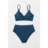 Cupshe Nail Blue Twist High Waisted Bikini