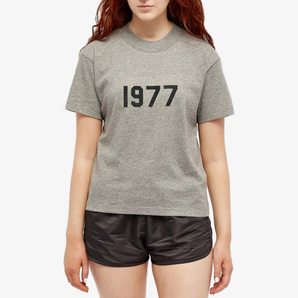Fear of God ESSENTIALS 1977 Women's Short Sleeve T-Shirt, Dark Oatmeal