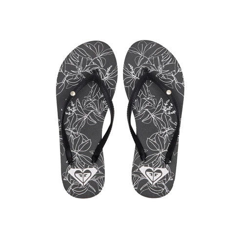 Roxy Bermuda Print Women's Sandals, Black