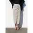 Zara Women's Animal Print Midi Skirt, Black and White