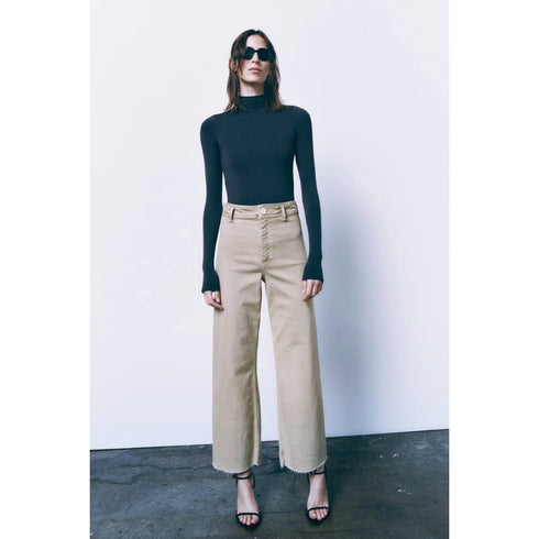 Zara High-Waisted ZW Marine Straight Jeans