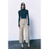 Zara High-Waisted ZW Marine Straight Jeans