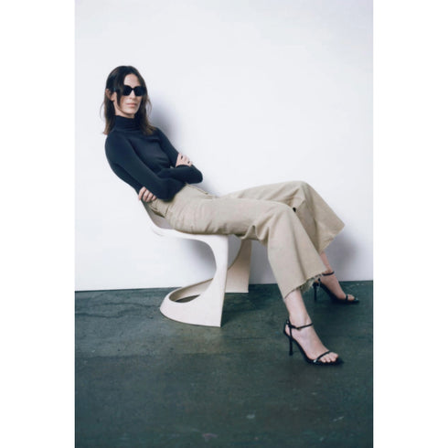 Zara High-Waisted ZW Marine Straight Jeans