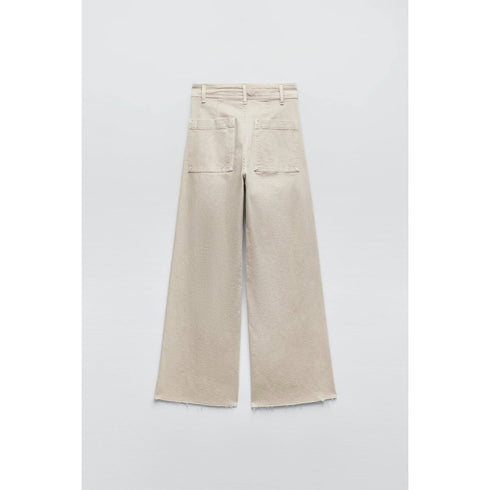 Zara High-Waisted ZW Marine Straight Jeans