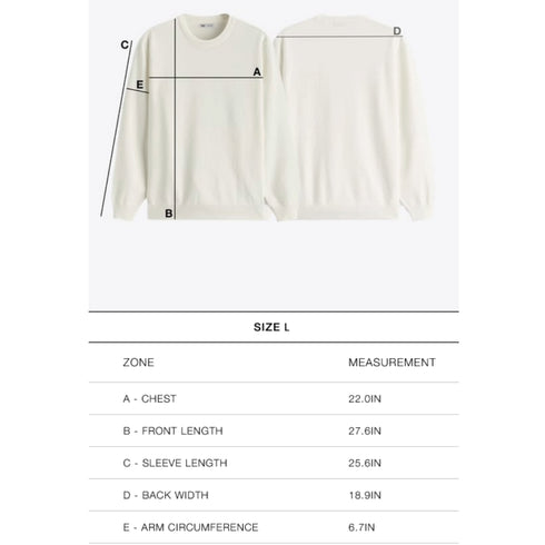 Zara Men's Large Top Size Chart