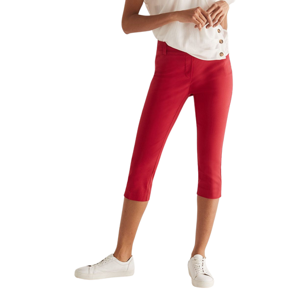 The Iconic Red Reitmans Pull On Cropped Pants, Size 20 - MGworld
