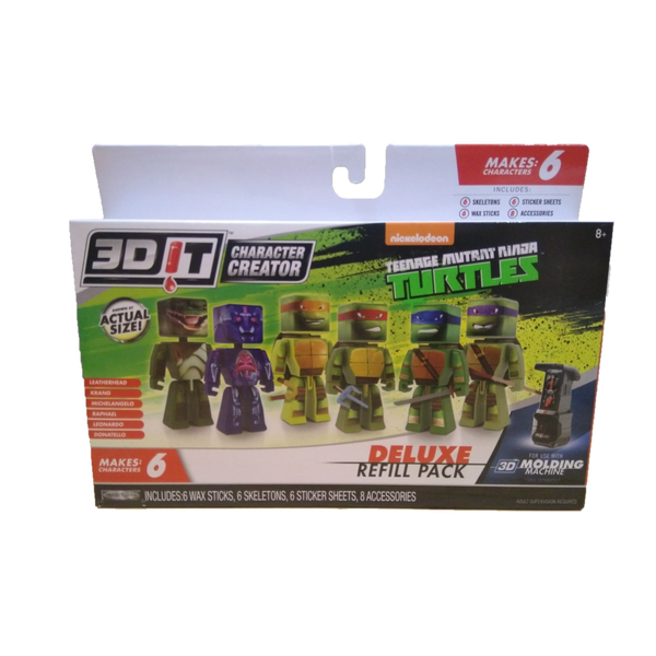 3D Character Creator Teenage Mutant Ninja Turtles Deluxe Refill Pack Novelty Toy - MGworld