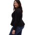 Torrid Studio Black Uptown Premium Ponte Stretch Peplum Blazer 6X - MGworld