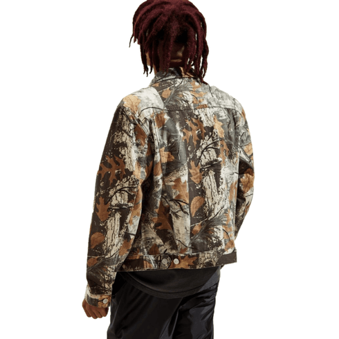 BDG Camo Print Denim Trucker Jacket, Small - MGworld