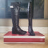 Reflexan Laufkomfort Brown Low-Heel Leather Knee High Winter Boots