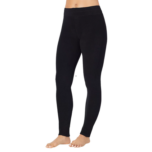 Cuddl Duds Black Fleecewear Stretch Legging | M