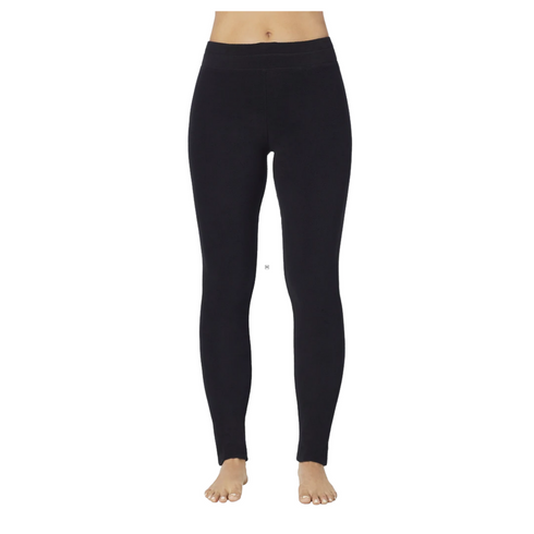 Cuddl Duds Black Fleecewear Stretch Legging | M