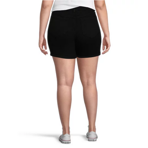 Denver Hayes Women's High Rise Mid Black Shorts | 18