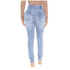 Fashion Nova Florence Fray Hem Skinny Jeans - Light Blue Wash
