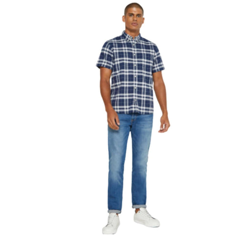 GAP Checked Regular Fit Short Sleeve Shirt - MG Selections