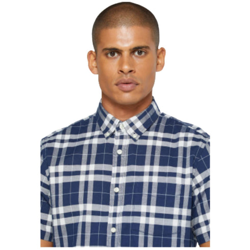 GAP Checked Regular Fit Short Sleeve Shirt - MG Selections