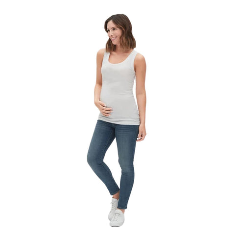 Gap Maternity Pure Body White Tank Top | L