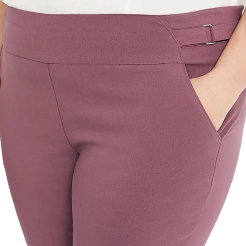 Maurices Bengaline Cropped Dress Pant Mauve Plum