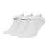 Nike Everyday Plus Cushioned Low White Socks (3-Pack) | L