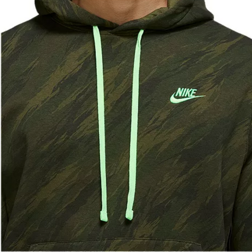 Nike Sportswear Men's Club Fleece All Over Print Pullover Hoodie | XXL