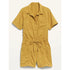 Old Navy Waist-Defined Short-Sleeve Specially-Dyed Utility Romper