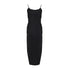 PrettyLittleThing Black Cotton High Leg Split Maxi Beach Dress