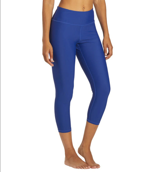 Sporti Blue Iris Active Swim Capri Legging | S