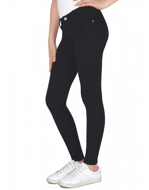 Tractr Jeans Diane Mid-Rise Black Skinny, Teen 16 - MGworld