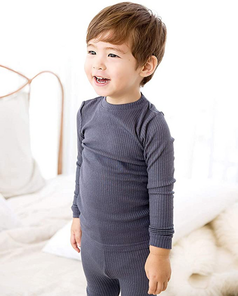 Vaenait Baby Rib Knit Pyjamas Unisex Sleepwear, Extra Large (6-7T) - MGworld