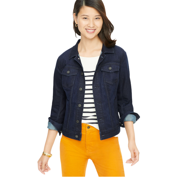 Talbots Plus Classic Jean Jacket - Cosmic Wash