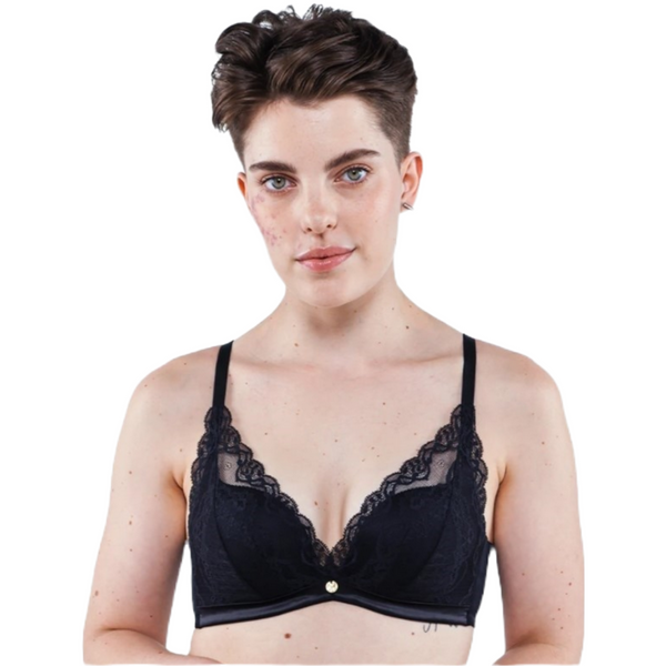 Understance Dahlia Wireless Push-Up Bralette, Black | 32A