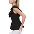 WHBM Black Eyelet Ruffle Top | S