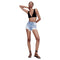 Zara High-Rise Frayed Denim Shorts, Light Blue