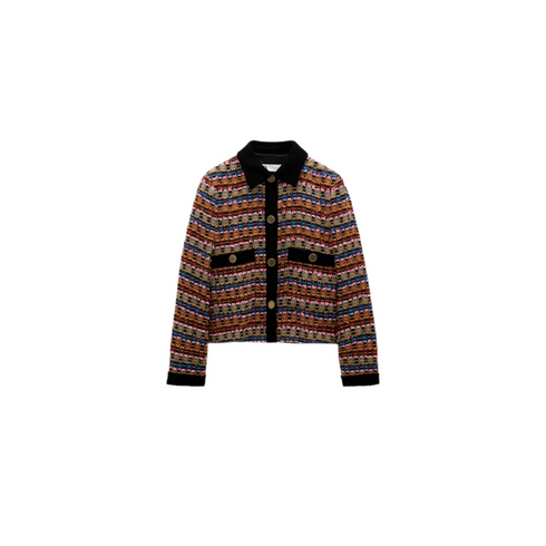 Zara Multi-Colored Structured Jacket | S