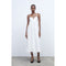 Zara Voluminous Midi Dress, White