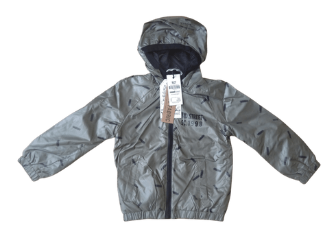 Moodstreet Raincoat Windbreaker Waterproof Hoodie, 98cm/2Y Front, Green